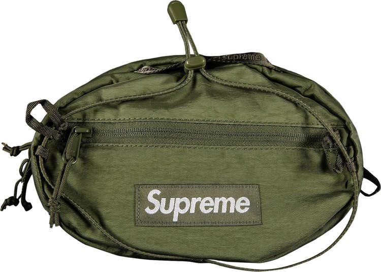 цена Сумка Supreme Waist Bag Olive, зеленый