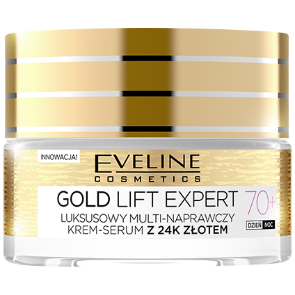 Eveline Cosmetics Gold Lift Expert дневной и ночной крем-сыворотка для лица 70+, 50 мл eveline gold lift expert 70 крем для лица 50 ml