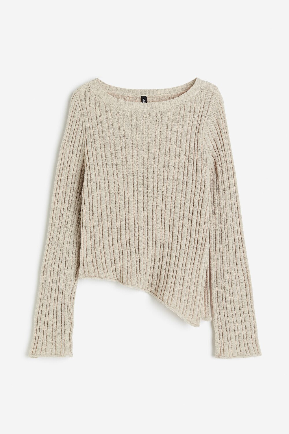 

Свитер H&M Asymmetric Hem, серый