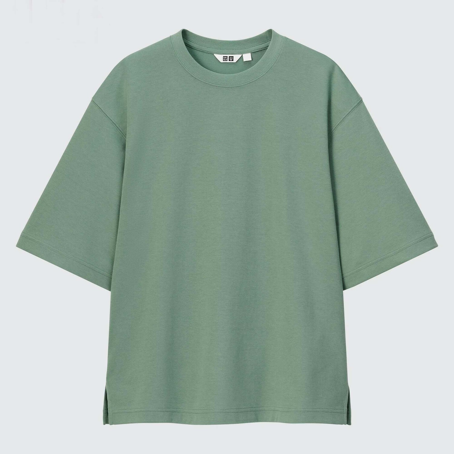 

Футболка Uniqlo U Airism Cotton Oversized, светло-зеленый