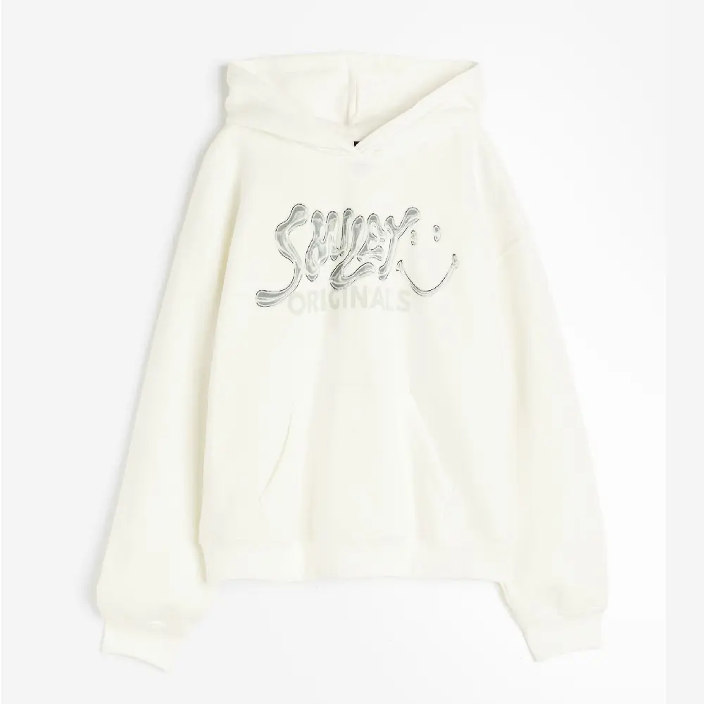 

Толстовка H&M Oversized With Motif Smiley Original, кремовый, Бежевый