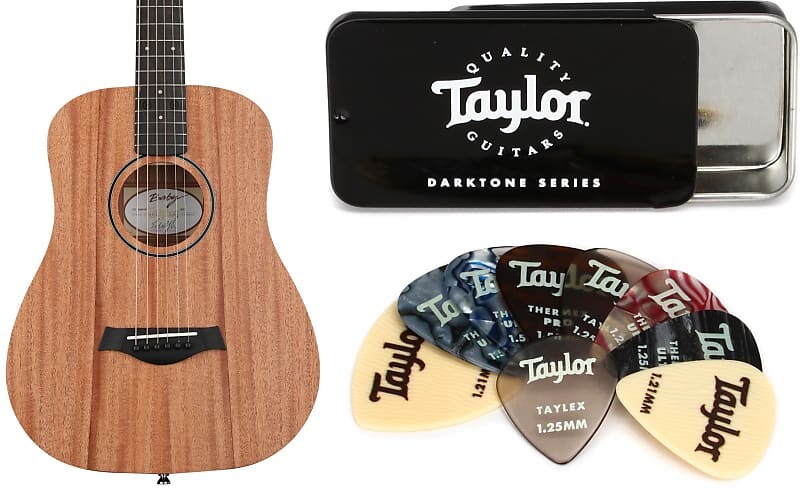 

Акустическая гитара Taylor Baby Mahogany BT2 — комплект из натурального красного дерева с жестянкой для медиаторов серии Taylor DarkTone FB01005000000141000=1 2600=1