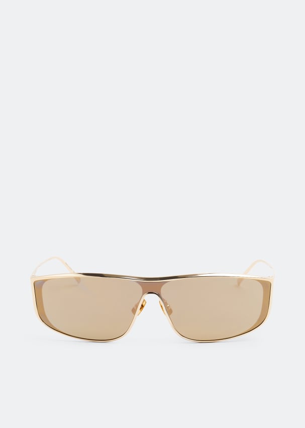 цена Солнечные очки SAINT LAURENT SL 605 Luna sunglasses, золотой