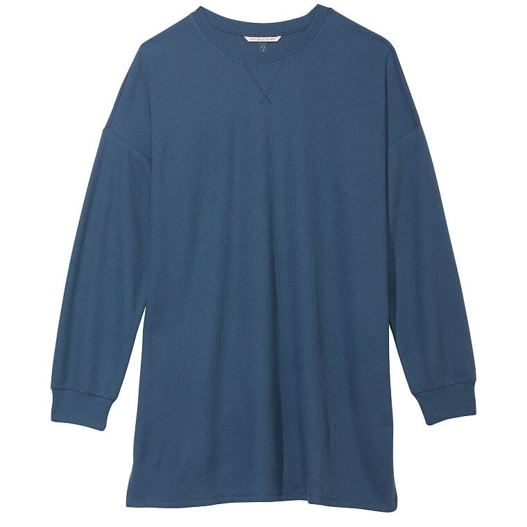 

Ночная рубашка Victoria's Secret Glow Waffle Long-Sleeve, синий