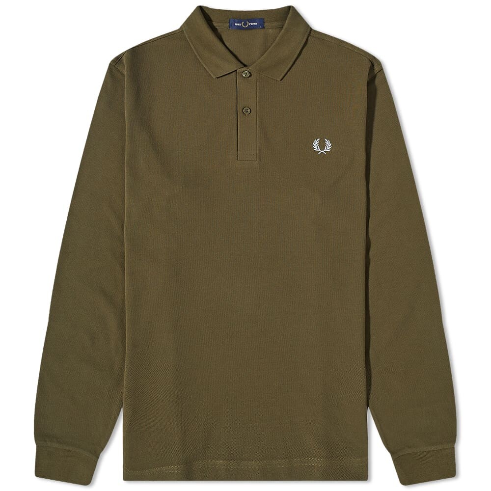 

Футболка Fred Perry Long Sleeve Plain Polo, Коричневый