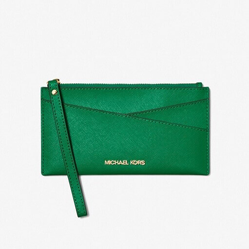 

Кошелек Michael Michael Kors Medium Saffiano Leather, зеленый