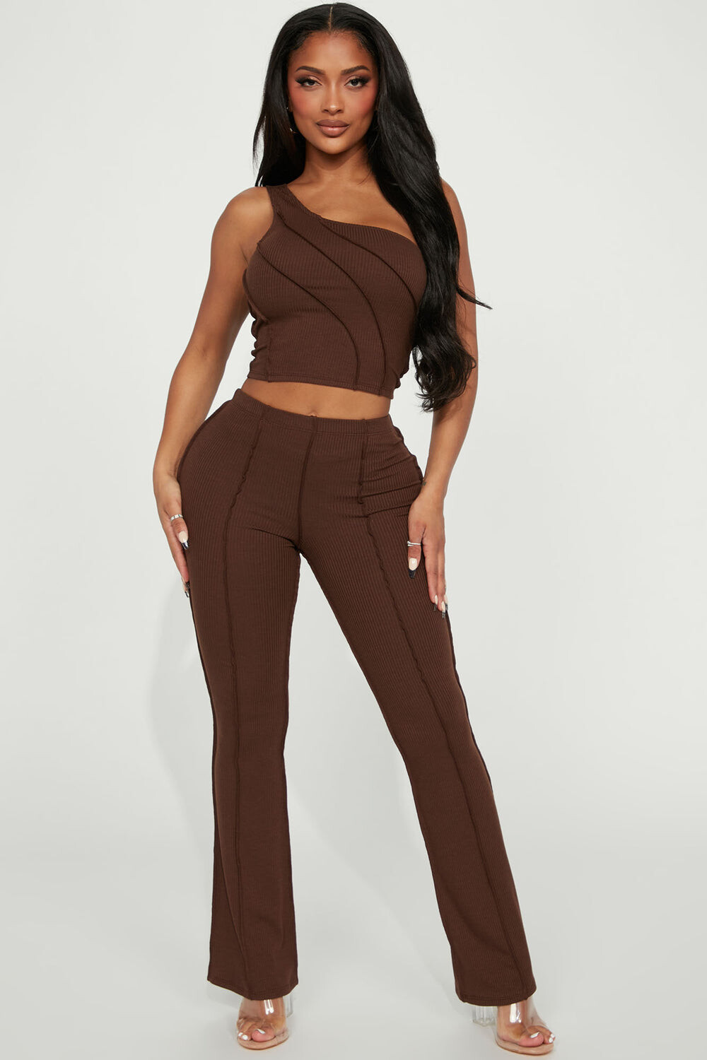 

Брюки Fashion Nova NMY7117, шоколад, Коричневый