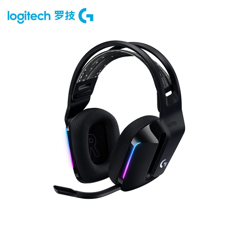 

Беспроводная игровая гарнитура Logitech G733 RGB 7.1 Surround Sound для киберспорта, черный