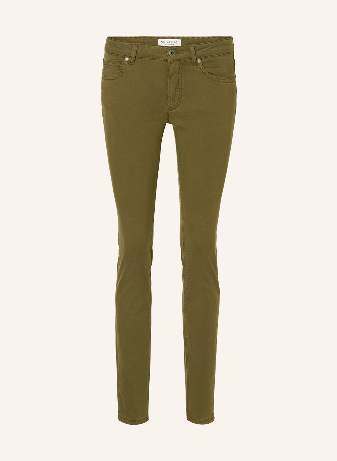 

Брюки Marc O'Polo LULEA slim, светло-зеленый