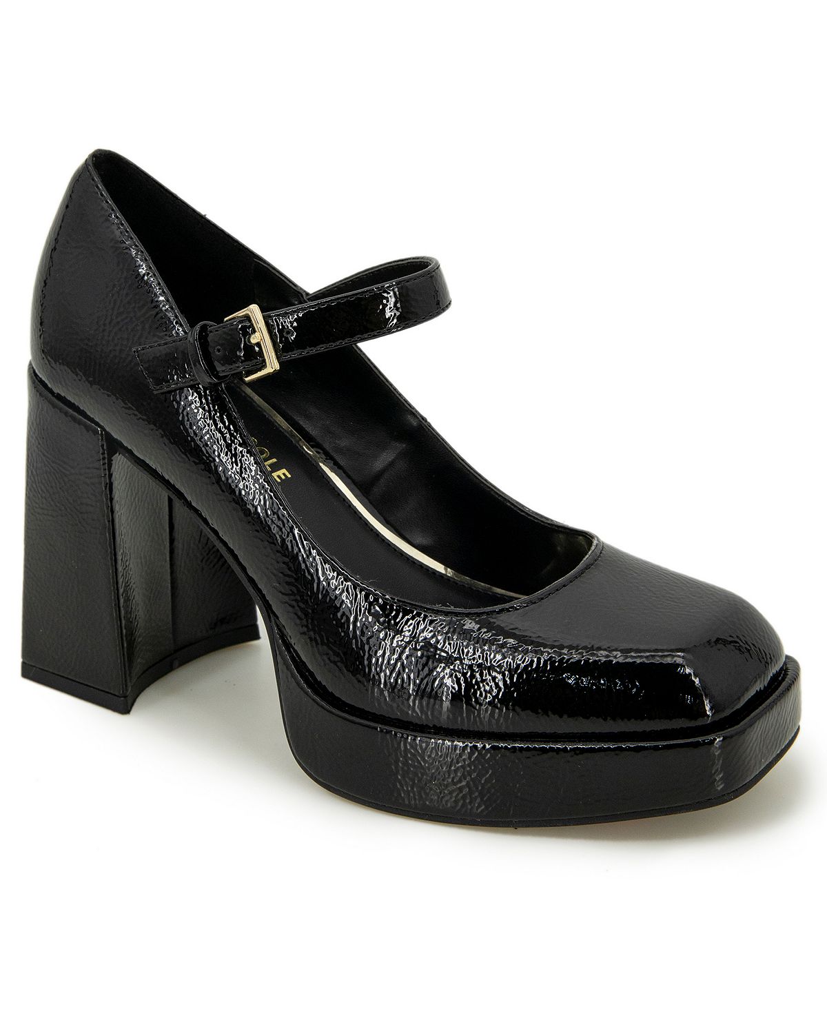Женские туфли-лодочки на платформе Brynne Kenneth Cole New York, черный цена и фото