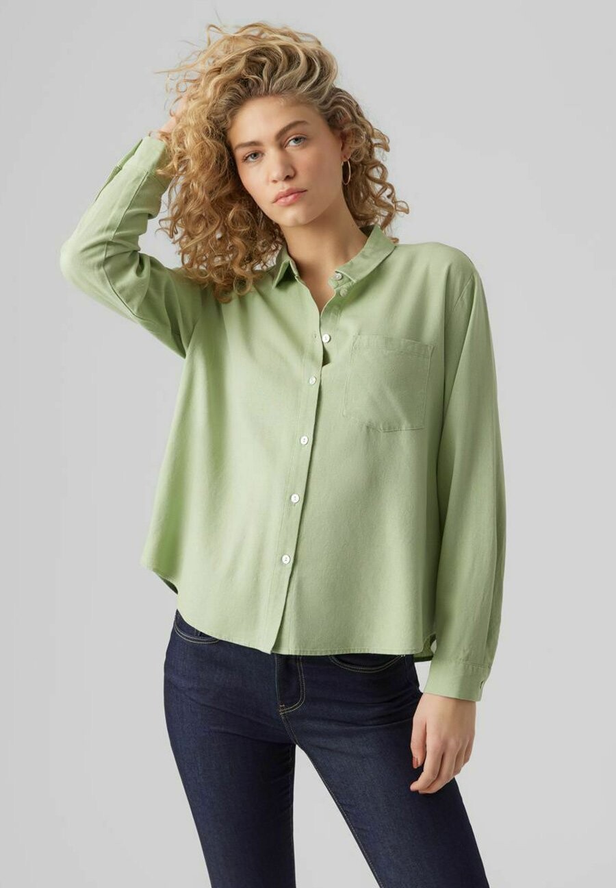

Рубашка Vero Moda, светло-зеленый