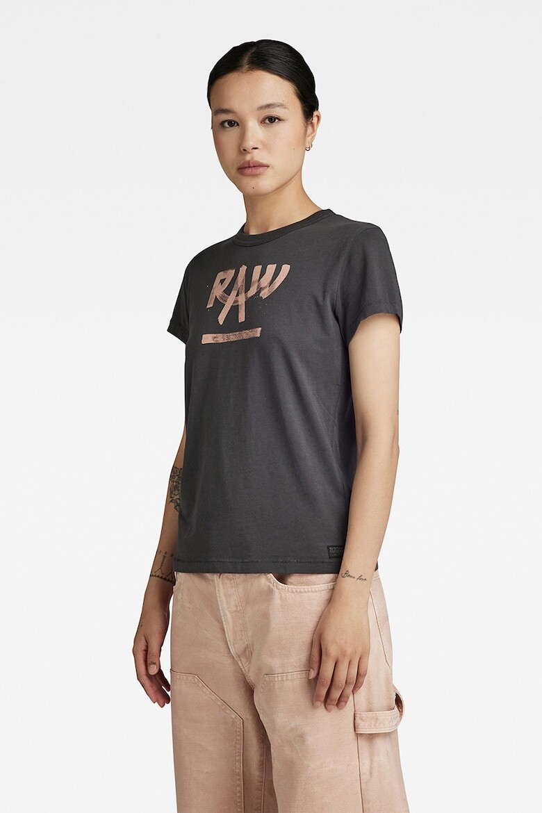 

Футболка из органического хлопка с логотипом G-Star Raw, розовый