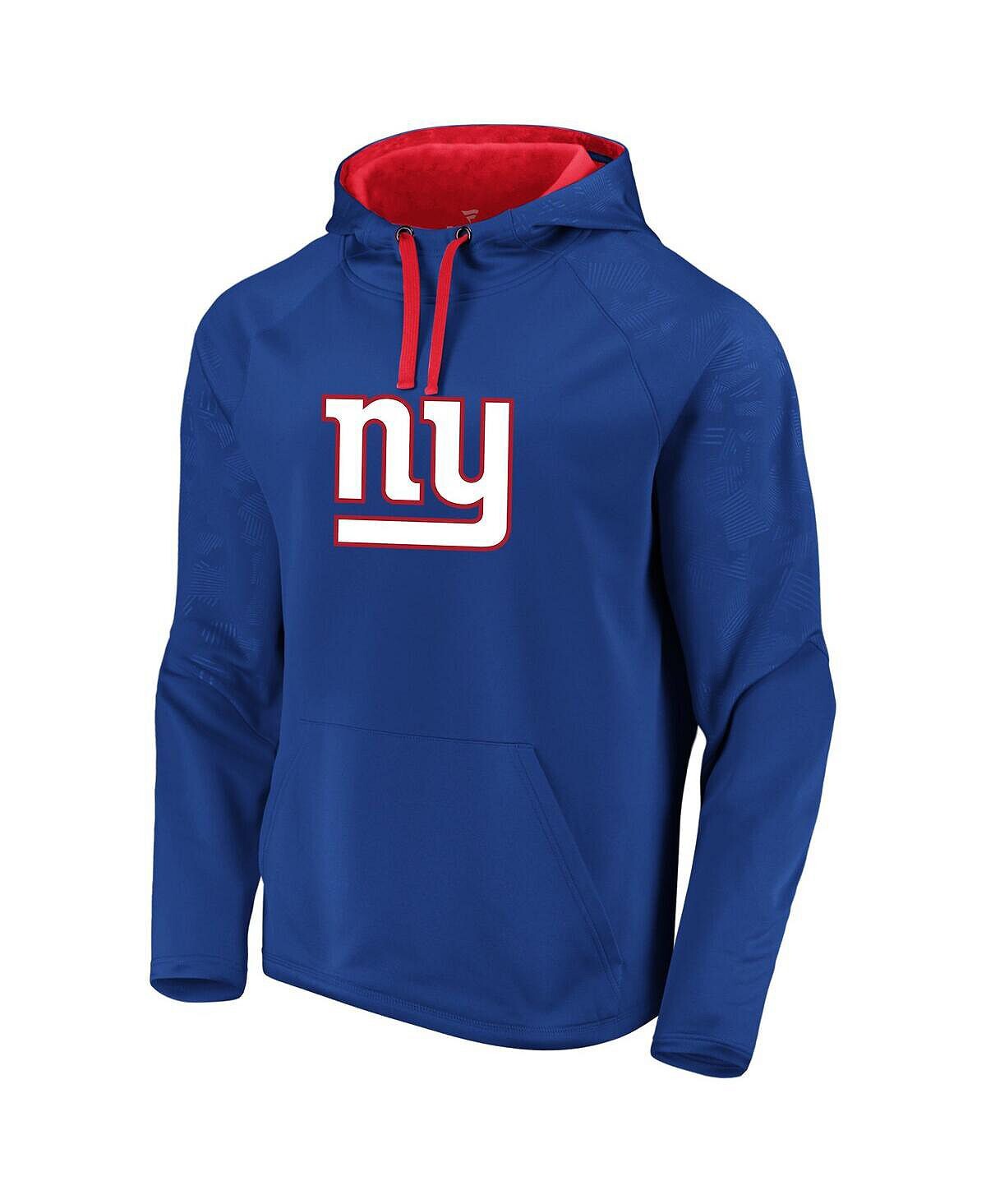 

Мужской пуловер с капюшоном и логотипом Royal New York Giants Big and Tall Fanatics