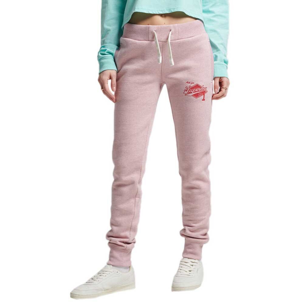

Джоггеры Superdry Vintage Script Style Coll, серый