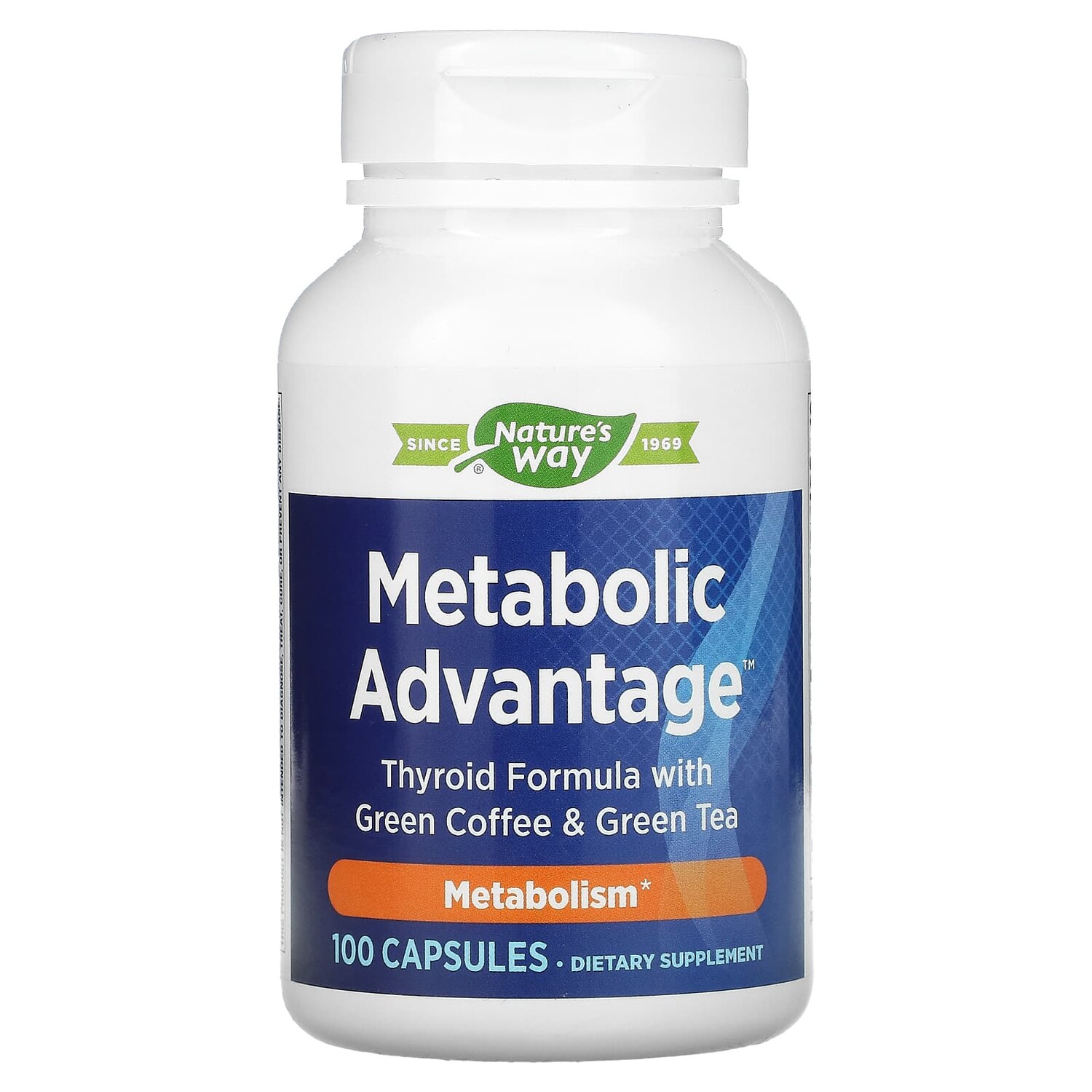 

Metabolic Advantage, метаболизм, 100 капсул, Nature's Way