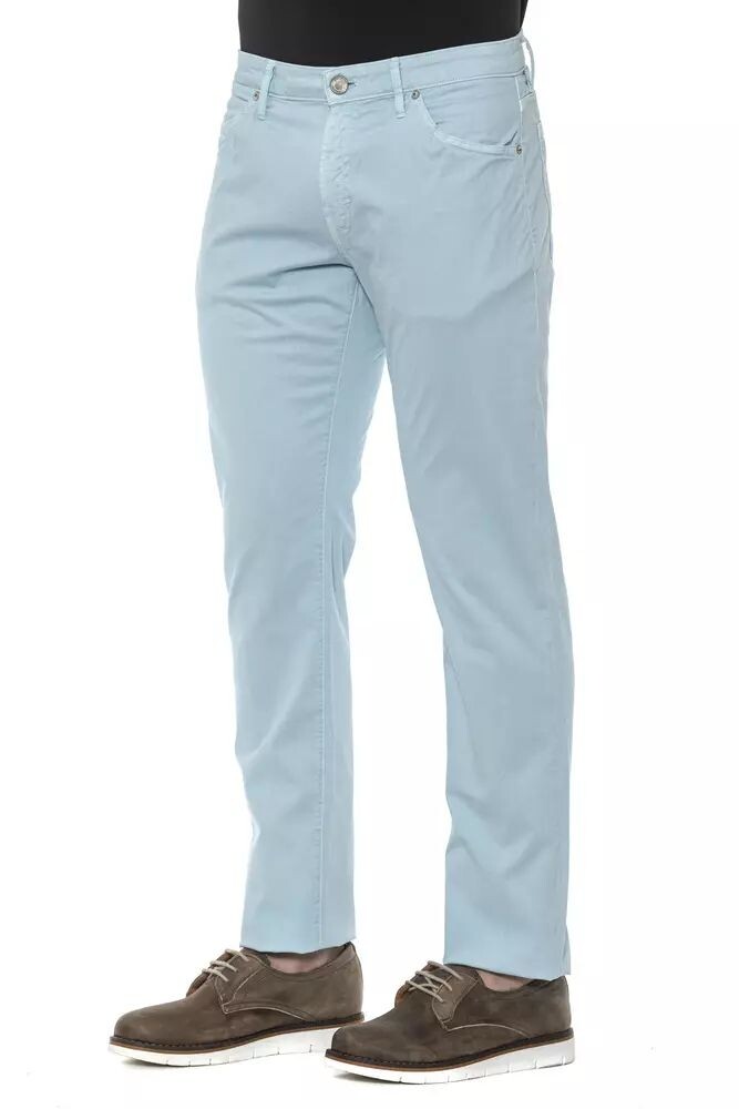 

PT Torino Sleek Slim Fit Мужские брюки из смесового хлопка, цвет Light Blue