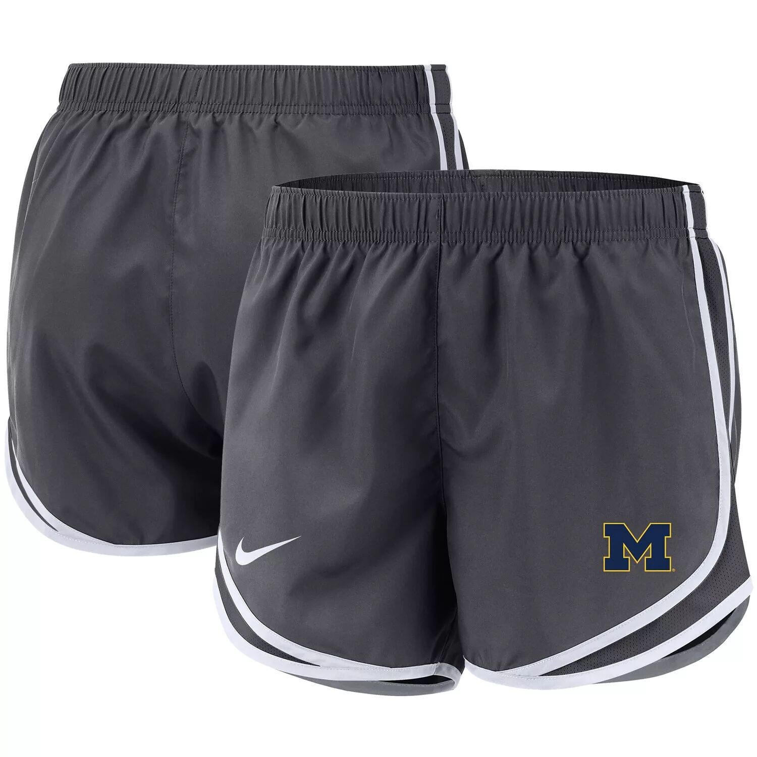 

Женские шорты Nike Anthracite Michigan Wolverines Team Tempo Performance Nike