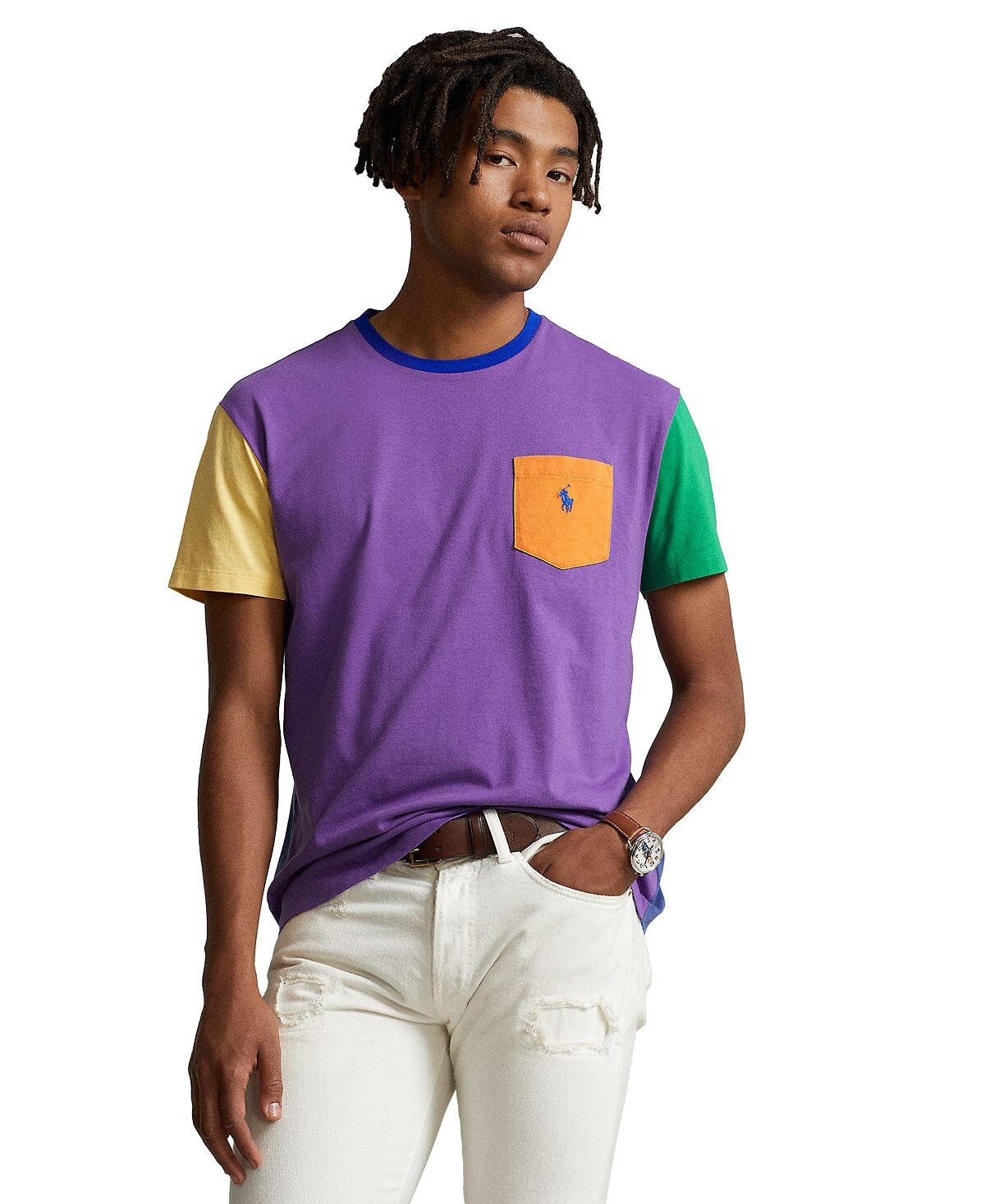 

Мужская футболка классического кроя из джерси с карманами Polo Ralph Lauren