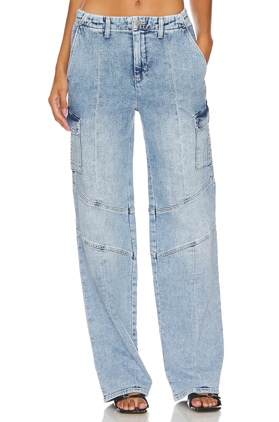 

Брюки L'AGENCE Brooklyn Utility Wide Leg, цвет Brewer