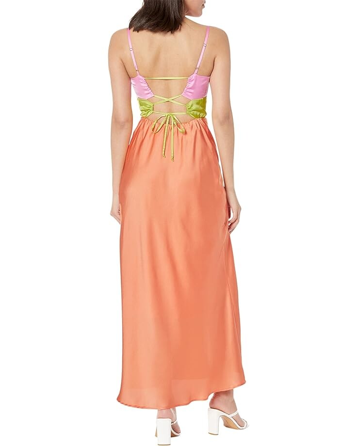 

Платье Show Me Your Mumu Calloway Cutout Dress, цвет Cantaloupe Luxe Satin