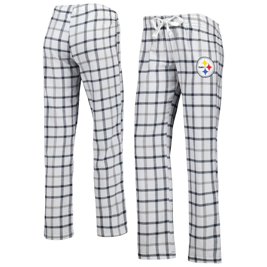 

Пижамные брюки Sideline Apparel Pittsburgh Steelers, белый
