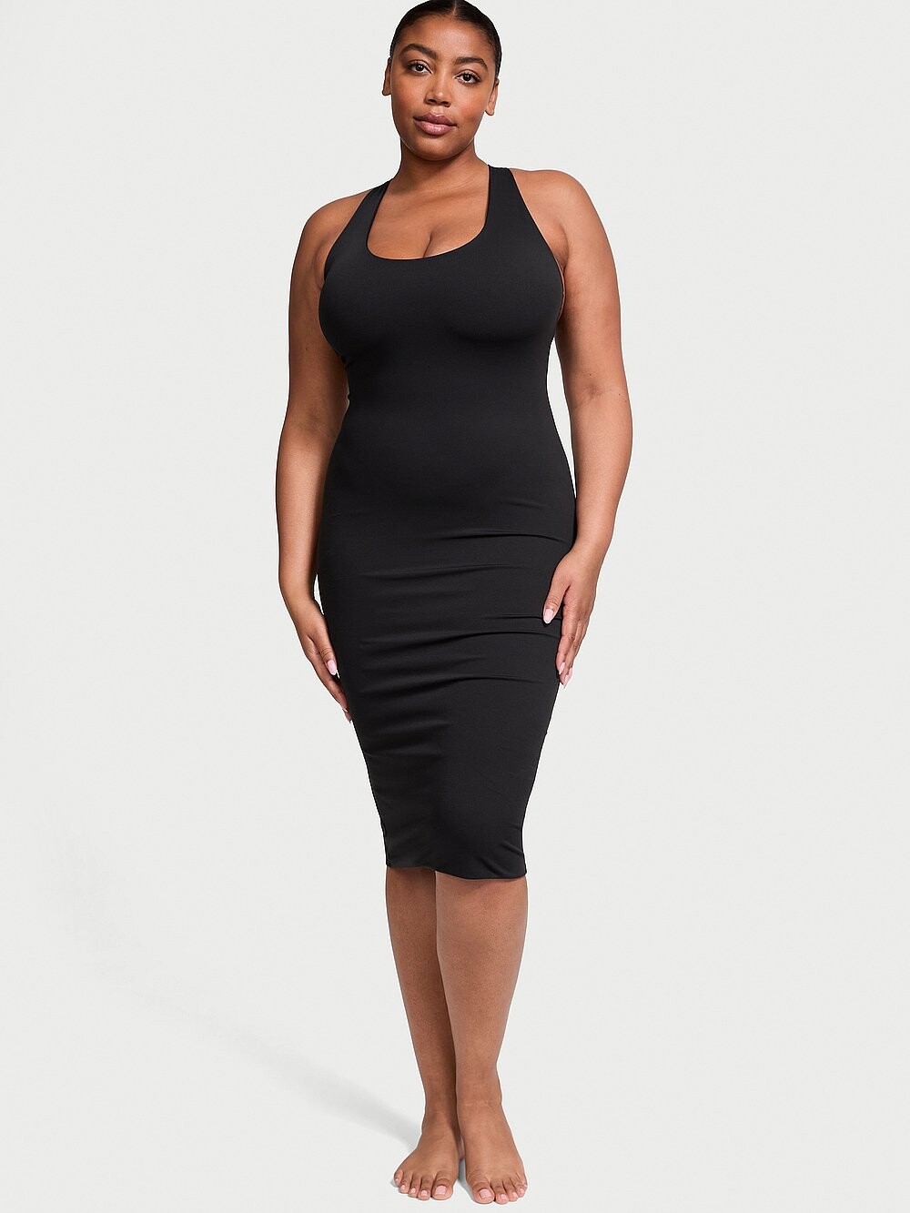 

Платье миди VS Elevate Racerback Victoria's Secret, черный