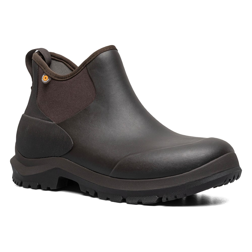 Мужские водонепроницаемые ботинки Sauvie Chelsea II Bogs, коричневый