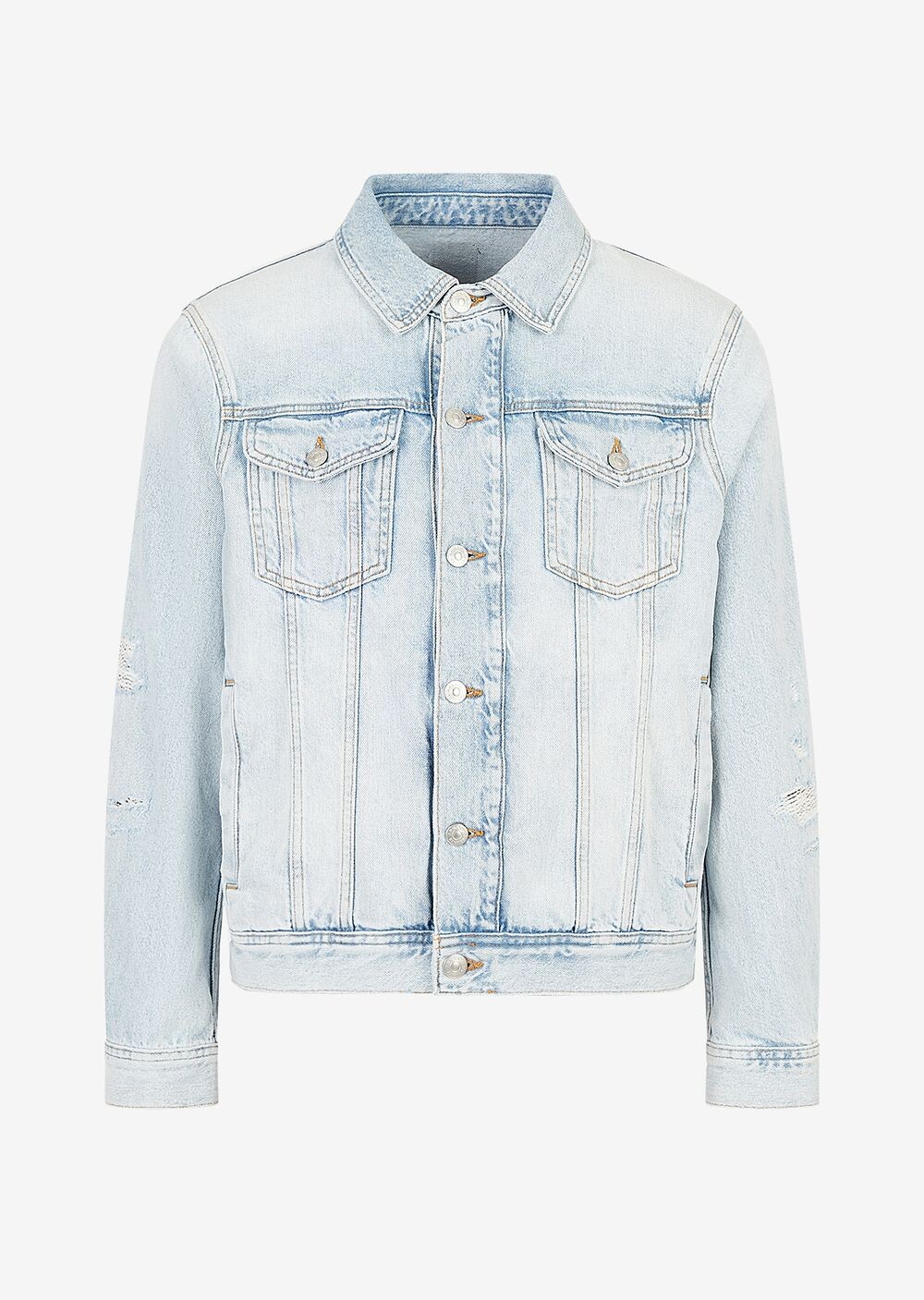

Джинсовая куртка Armani Exchange, деним, Серый