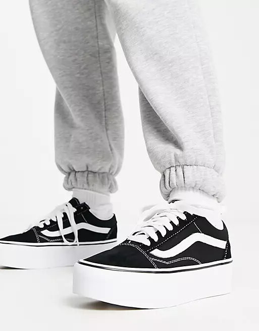 

Кроссовки на высокой подошве Vans Old Skool Stackform, черный/белый