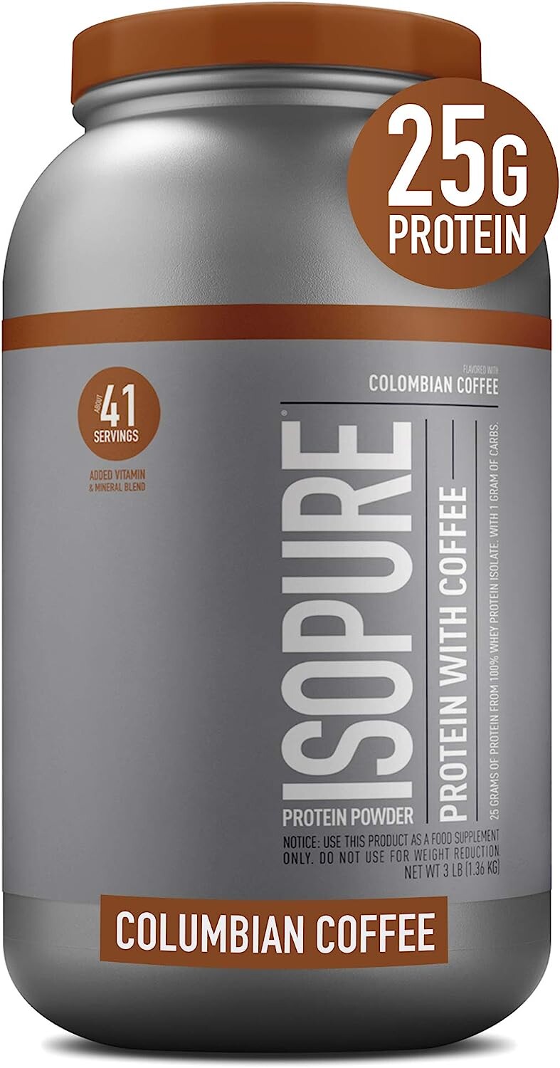 

Изолят протеина Isopure, 1360 г, кофейный