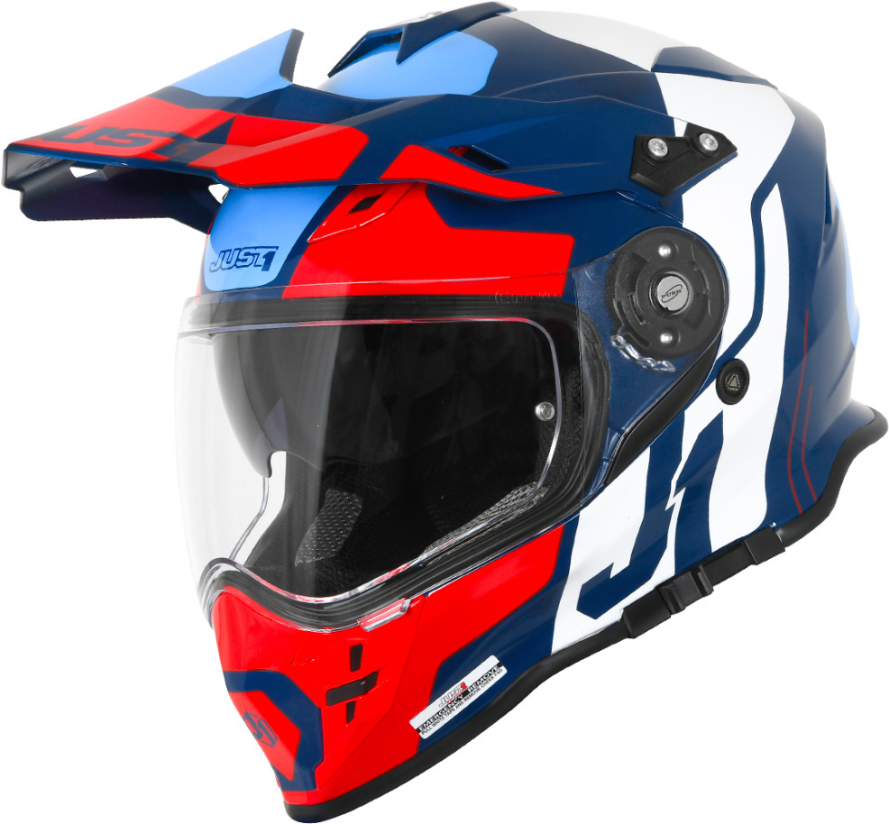 Шлем Just1 J34 Pro Tour Мотокросс, красно-синий