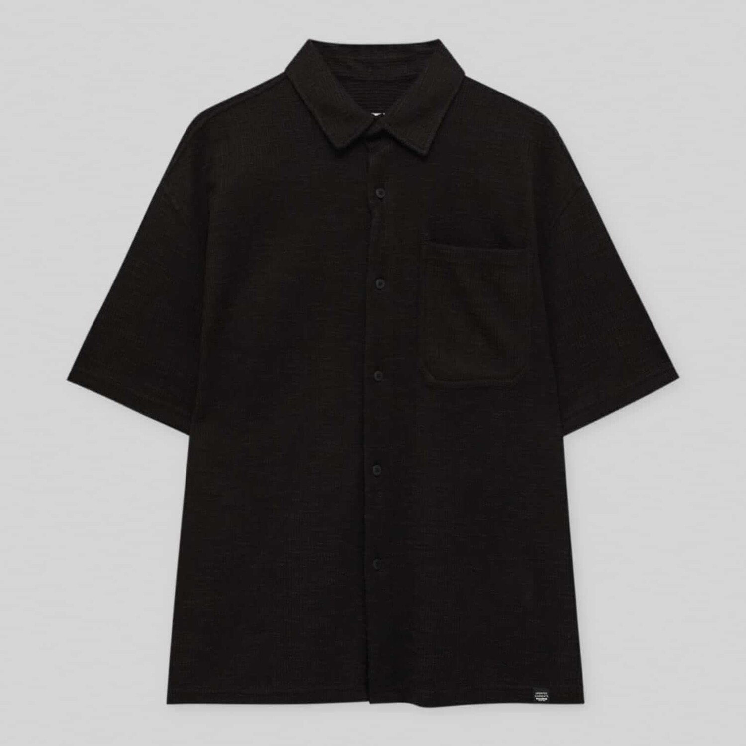 

Рубашка Pull&Bear Short Sleeve Rustic Unisex, черный