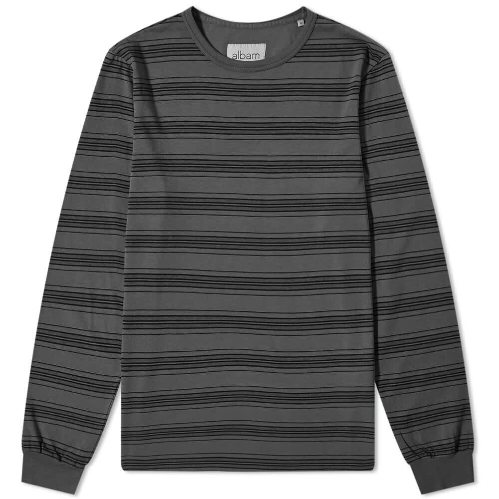 

Футболка Albam Long Sleeve Overdyed Stripe Tee