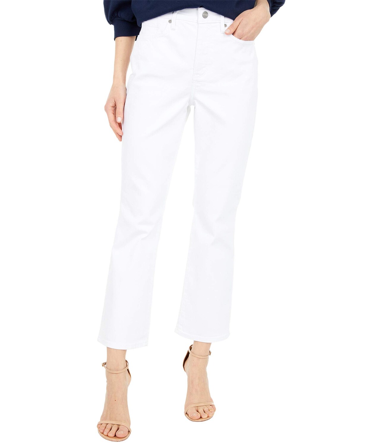 

Джинсы NYDJ, Slim Bootcut Ankle Jeans in Optic White