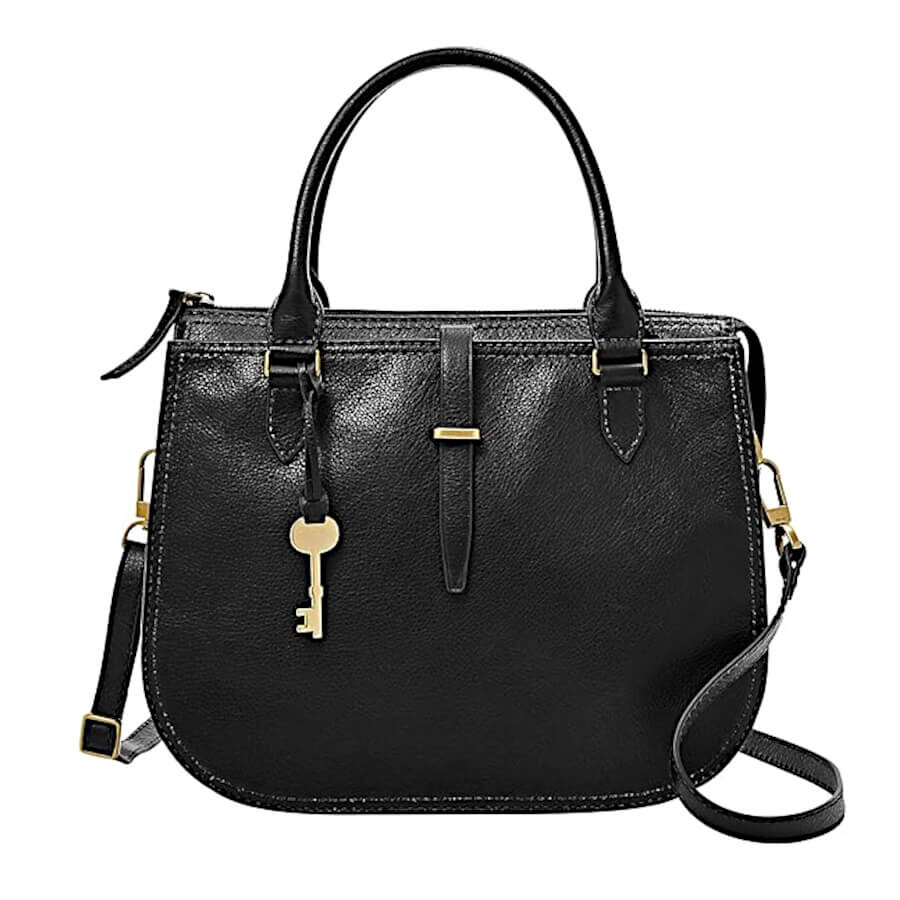 

Кожаная сумка Fossil Women's Ryder Satchel Purse, черный
