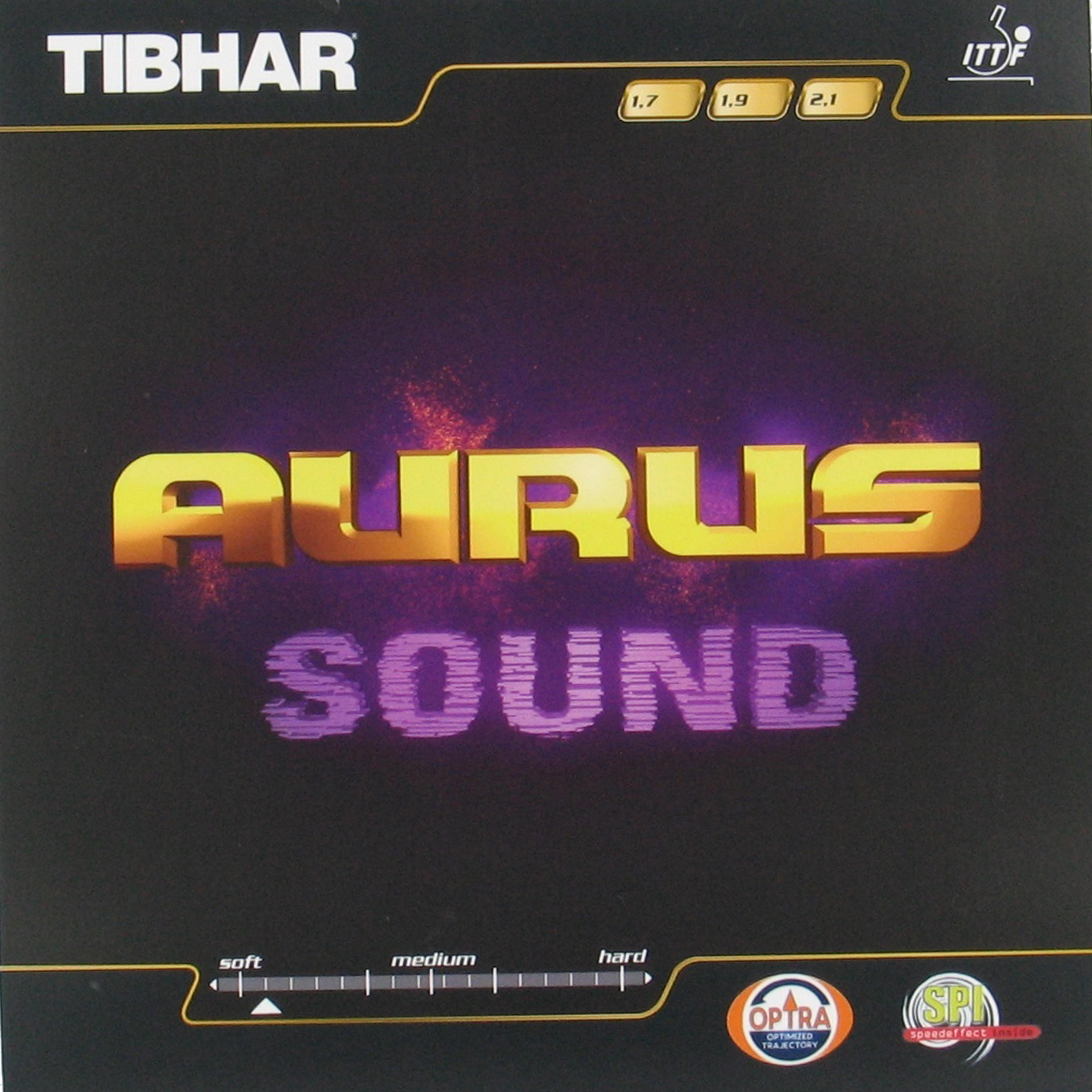 Накладка для настольного тенниса Auras Sound TIBHAR резиновая губка для настольного тенниса tibhar aurus sound германия