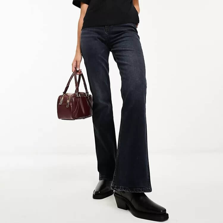 

Джинсы Asos Design Flared, темно-синий