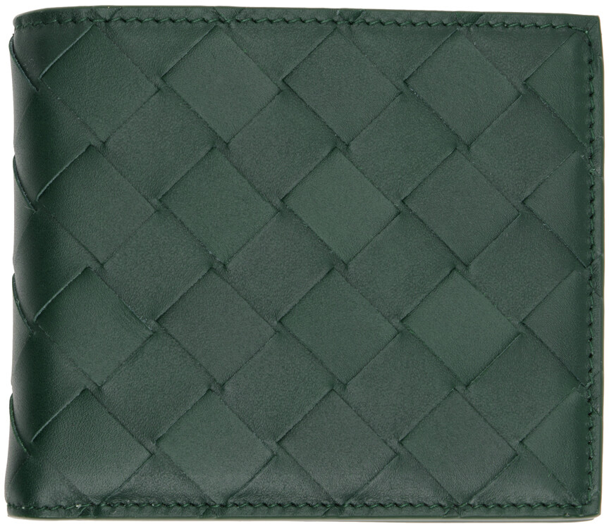 

Зеленый бумажник в два сложения Bottega Veneta