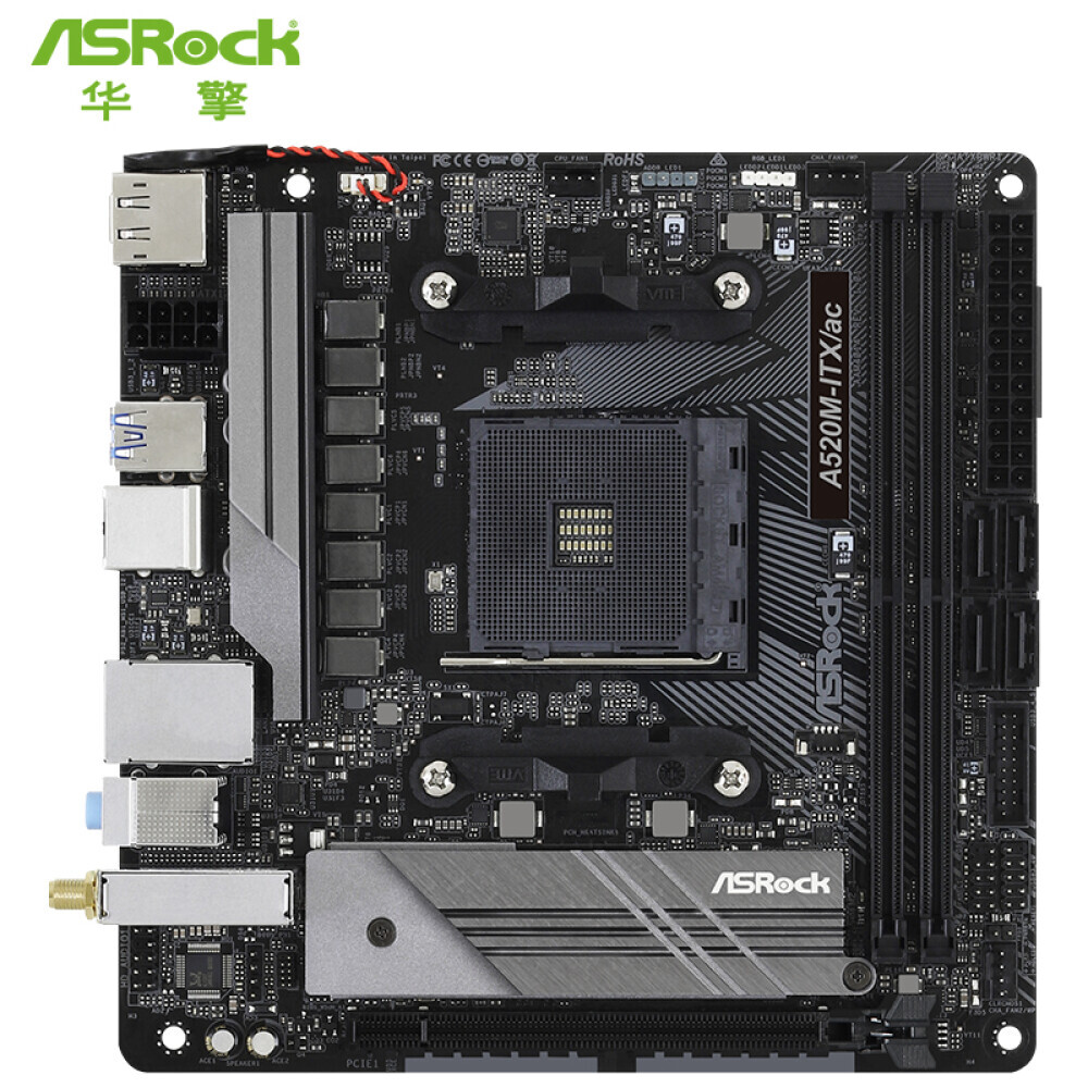 

Материнская плата ASRock A520M-ITX/ac, AM4, DDR4