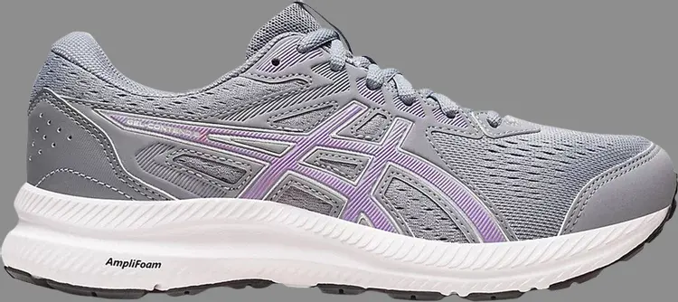

Кроссовки wmns gel contend 8 wide 'sheet rock digital violet' Asics, серый