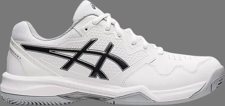 

Кроссовки gel dedicate 7 clay 'white black' Asics, белый