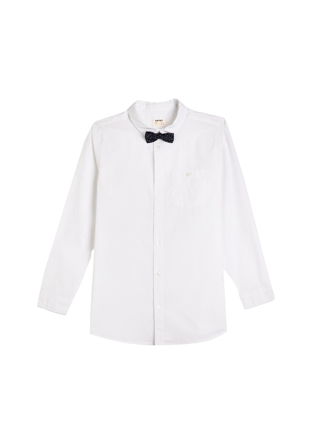Рубашка DETAIL LONG SLEEVE CLASSIC NECK Koton, цвет white