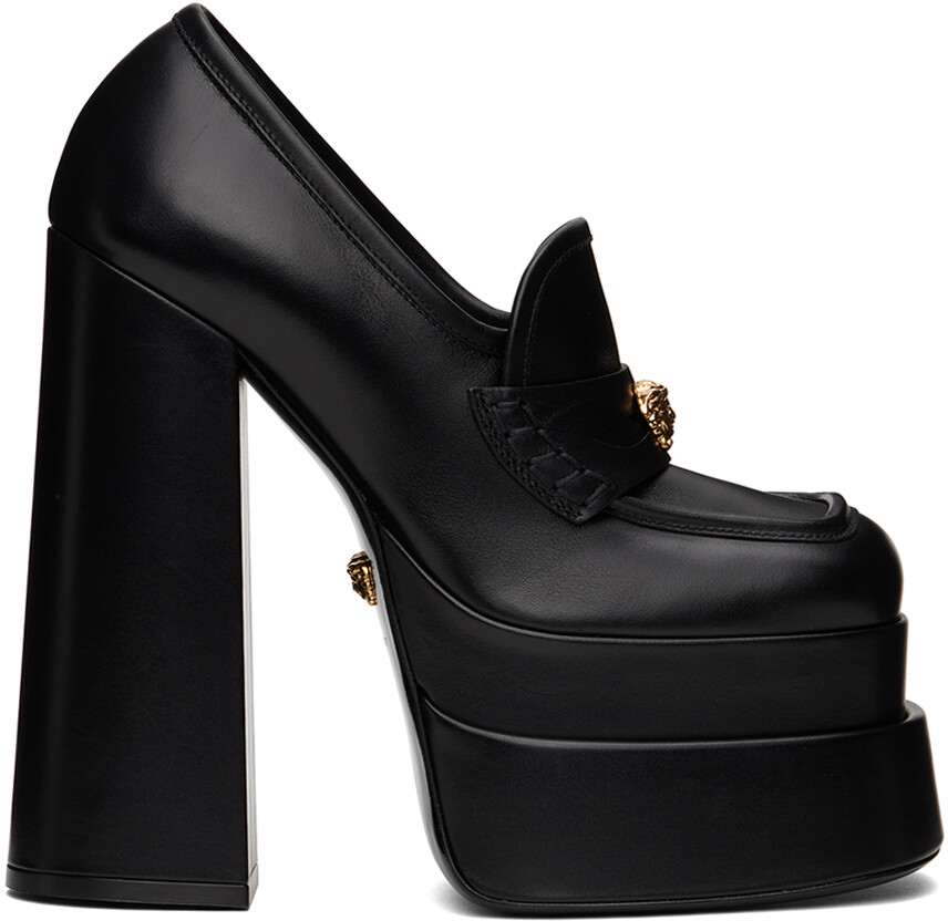 

Черные туфли на платформе Aevitas Versace