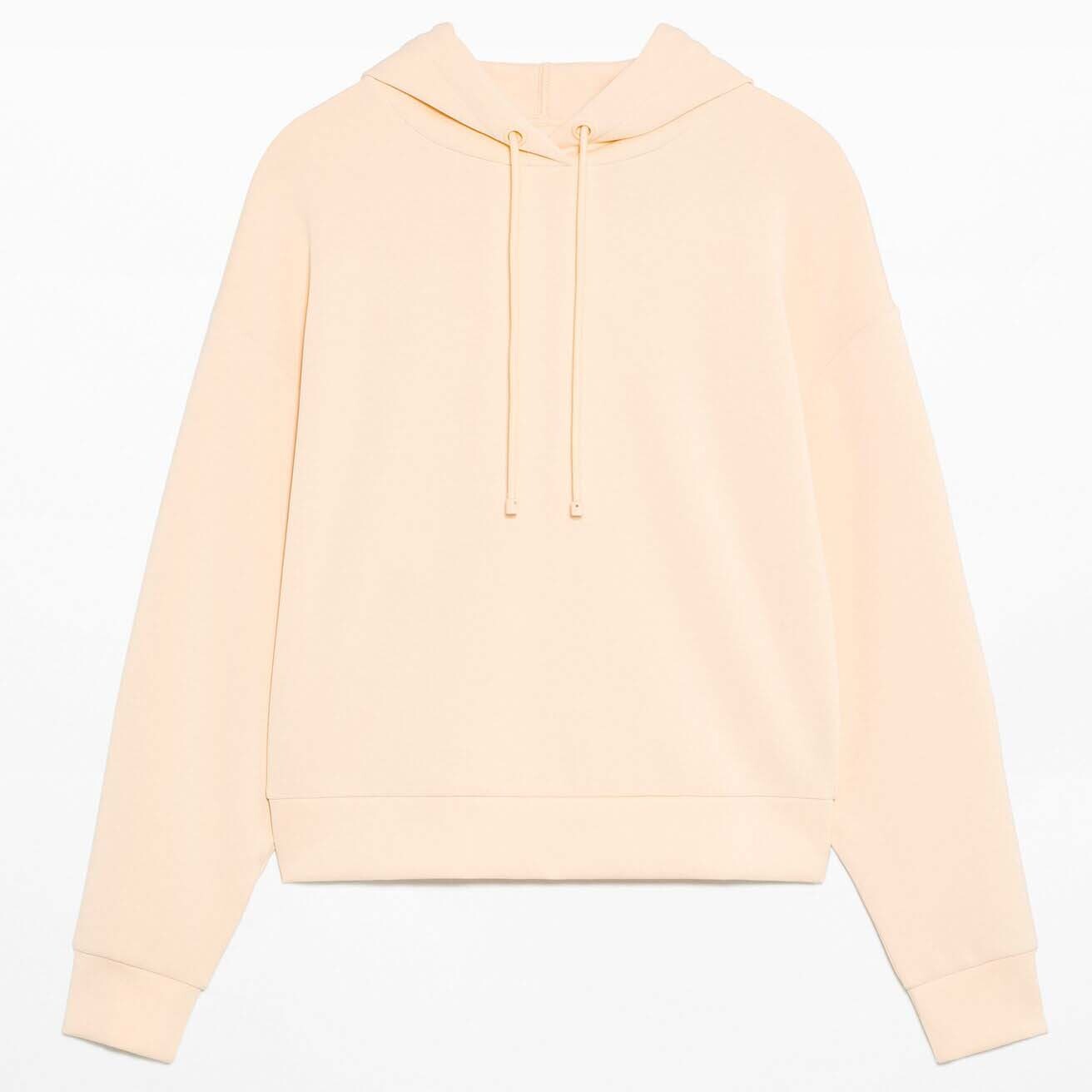 

Худи Oysho Warm Interior Crop With Modal, ванильный