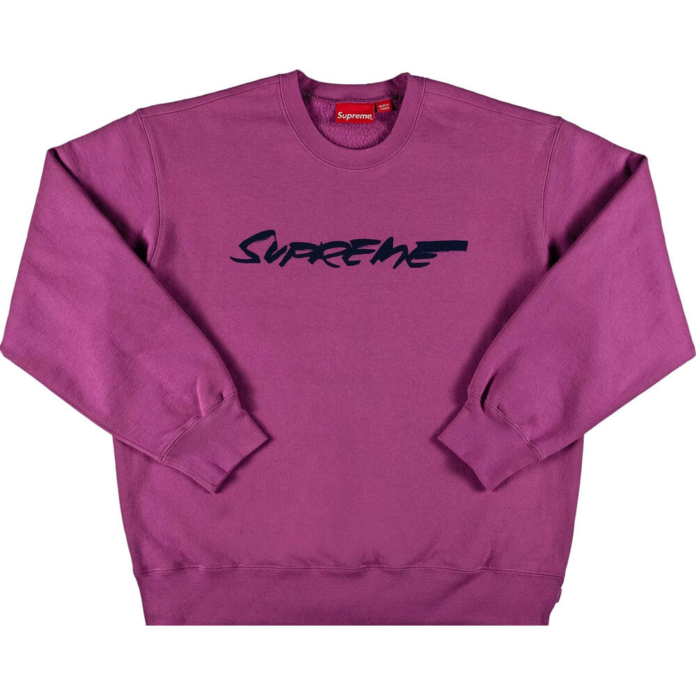 Свитшот Supreme Futura Logo Crewneck, фиолетовый толстовка supreme shattered logo crewneck purple фиолетовый