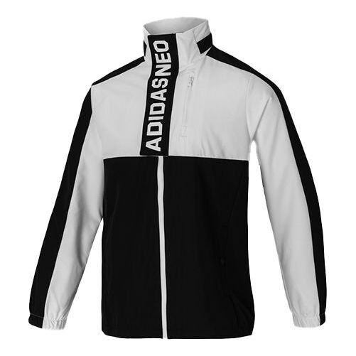 

Куртка Adidas neo Casual Sports Hooded White, Белый/Черный