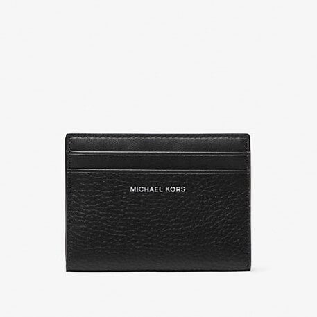 Кошелек Michael Kors Hudson Pebbled Leather, черный - фото