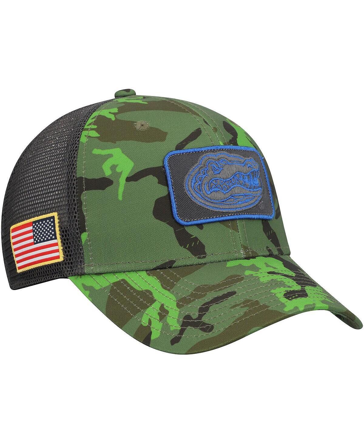 

Мужская камуфляжная черная кепка Florida Gators Classic99 Veterans Day Trucker Snapback Nike
