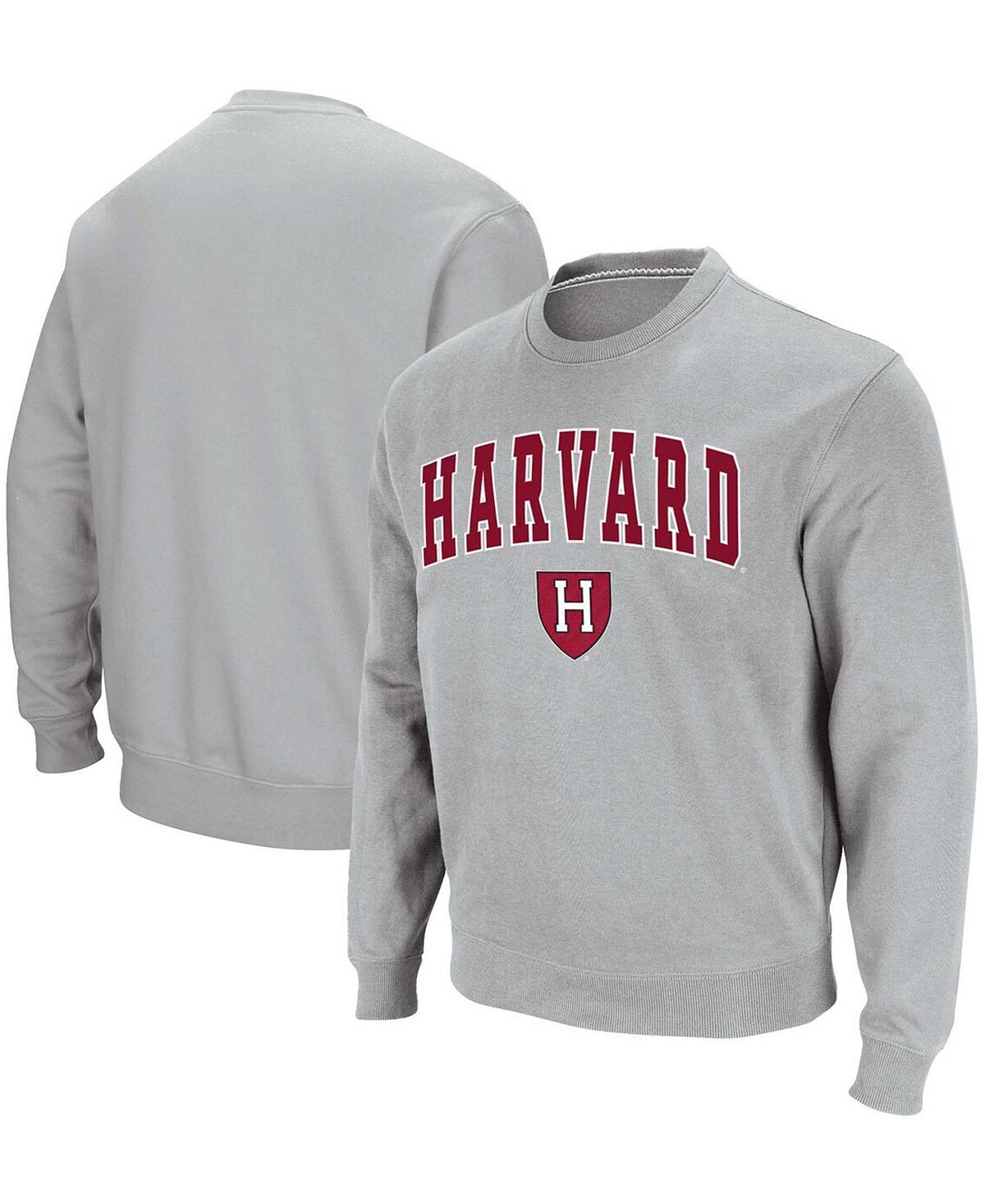 

Мужская серая толстовка из твила с логотипом harvard crimson team arch logo tackle Colosseum, серый