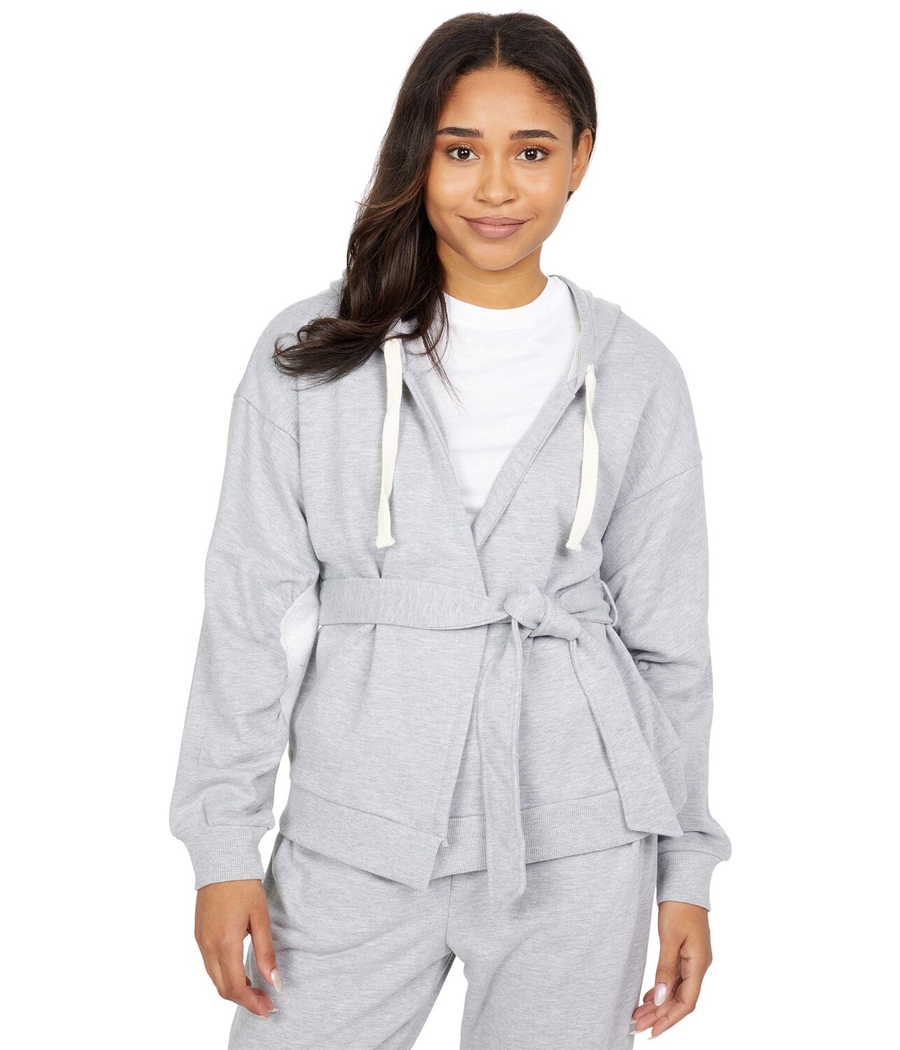 

Худи BCBGeneration, Wrap Front Sweatshirt Jacket 1TX2J11, Серый